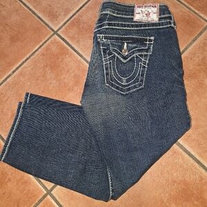 Low Rise True Religion Denim Capris